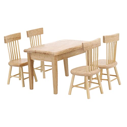 Beaupretty 1Satz Maßstab Teiliges Set mit Tisch und Stühlen Zubehör für Kreative Dekoration und Spiel für Kinderzimmer und Miniaturliebhaber Beaupretty 1Satz Maßstab Teiliges Set mit Tisch und Stühlen Zubehör für Kreative Dekoration und Spiel für Kinderzimmer und Miniaturliebhaber von Beaupretty