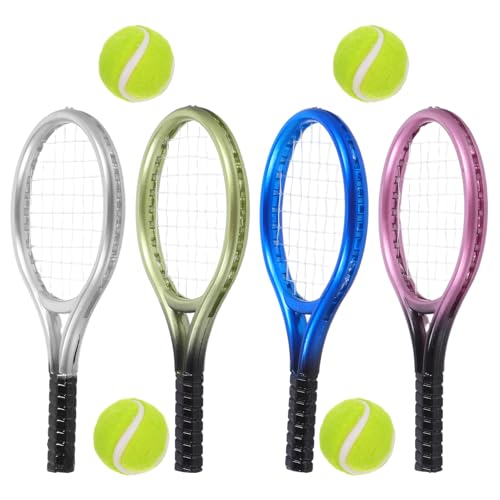 Beaupretty 1Satz Mini Tennisschläger mit Bällen Schlüsselanhänger für Puppenhaus Dekoration Kompakt und Leicht für Kreative Wohnaccessoires Farblich Gemischt Geliefert Beaupretty 1Satz Mini Tennisschläger mit Bällen Schlüsselanhänger für Puppenhaus Dekoration Kompakt und Leicht für Kreative Wohnaccessoires Farblich Gemischt Geliefert von Beaupretty