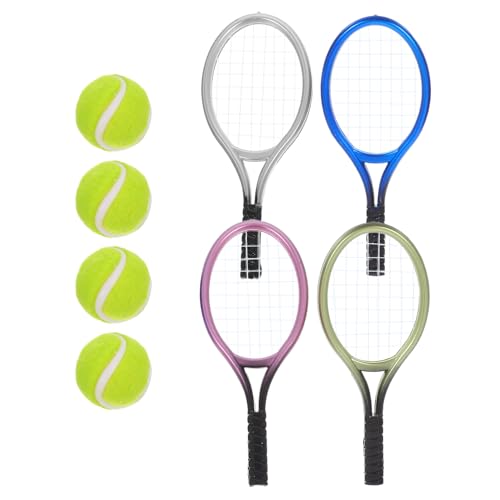 Beaupretty 1Satz Mini Tennisschläger und Minibälle Dekoratives Mini Hausornament für Puppenhausmodelle Teiliges für Wohnaccessoires und Kreative Dekoration Beaupretty 1Satz Mini Tennisschläger und Minibälle Dekoratives Mini Hausornament für Puppenhausmodelle Teiliges für Wohnaccessoires und Kreative Dekoration von Beaupretty