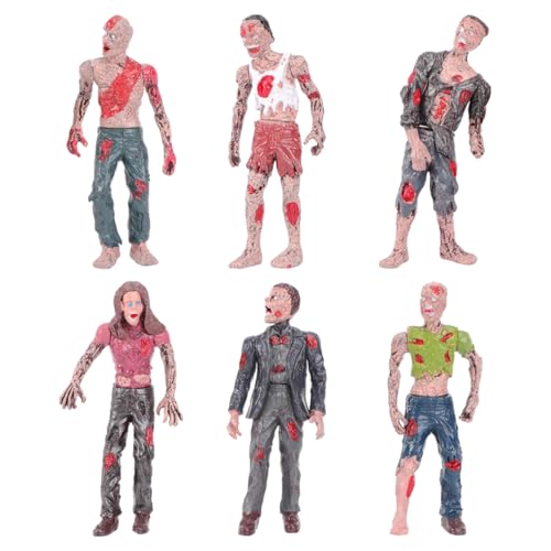 Beaupretty 1Satz Mini Zombie Puppe Bewegliche Simulationsfigur für Halloween Party Schreckliches für Gruselige Dekorationen Langlebiges Kunststoffmaterial für Thematische Feiern von Beaupretty