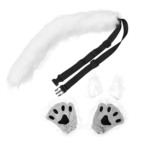 Beaupretty 1Satz Plüsch Katzenkostüm Zubehörset Tierohren für Halloween Cosplay Outdoor Partys Kreatives Anpassbares Kostüm Accessoire von Beaupretty