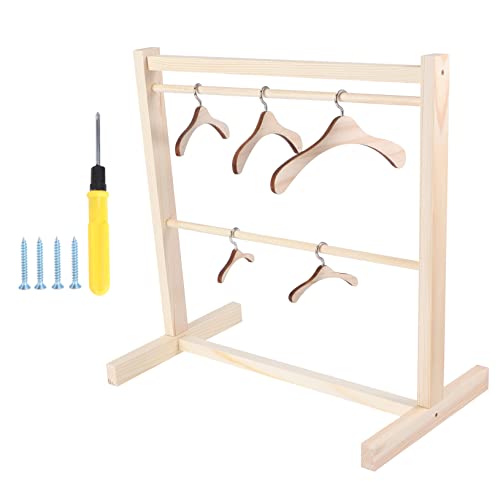 Beaupretty 1Satz Puppen Kleiderbügel Set aus Holz Teilig für Puppenhaus und Puppenstudio Praktischer Kleiderständer für Puppenkleider Naturbelassenes Holz Beaupretty 1Satz Puppen Kleiderbügel Set aus Holz Teilig für Puppenhaus und Puppenstudio Praktischer Kleiderständer für Puppenkleider Naturbelassenes Holz von Beaupretty