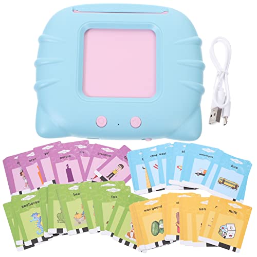 Beaupretty Sprechende Lernkarten Satz für Kleinkinder Frühes Lernspielzeug mit Audio für Wortschatzaufbau und Buchstabenerkennung Sensorisches Spielzeug für Vorschulkinder von Beaupretty