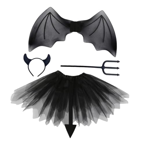 Beaupretty 1Satz Teufelskostüm für Teiliges Halloween Zubehör mit Flügeln Stirnband Rock für Halloween Teufelspartys Cosplay Beaupretty 1Satz Teufelskostüm für Teiliges Halloween Zubehör mit Flügeln Stirnband Rock für Halloween Teufelspartys Cosplay von Beaupretty