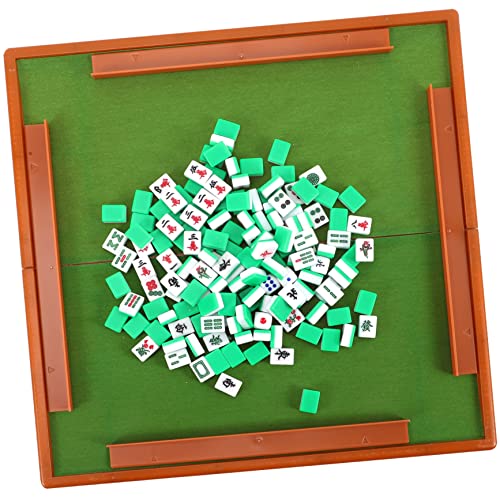 Beaupretty 1Satz Tragbares Mini Mahjong Set Exquisites Mahjongspiel für Reisen Kompaktes Tischspiel mit Aufbewahrungsbox für Familienfeiern und Partys von Beaupretty