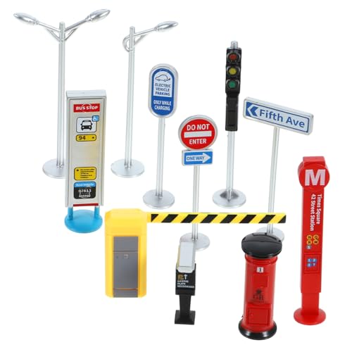 Beaupretty 1Satz Verkehrszeichen für Straßenschilder Spielset Material Realistische Farben Fördert Verkehrssicherheit und Kreativität für Jungen und Mädchen Beaupretty 1Satz Verkehrszeichen für Straßenschilder Spielset Material Realistische Farben Fördert Verkehrssicherheit und Kreativität für Jungen und Mädchen von Beaupretty
