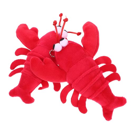 Beaupretty 1Stück Plüsch Krebs Anhänger Kawaii Deko für Taschen Rote Farbe Teilig Weiche für und Festivaldekorationen von Beaupretty