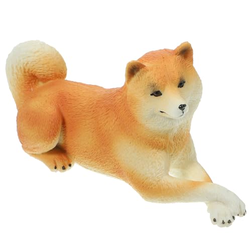 Beaupretty 1Stück Simulation Hund Figur Exquisites Hundemodell für Wohnkultur als Schreibtischdeko und Lebensechte Gestaltung Stabiler Stand von Beaupretty