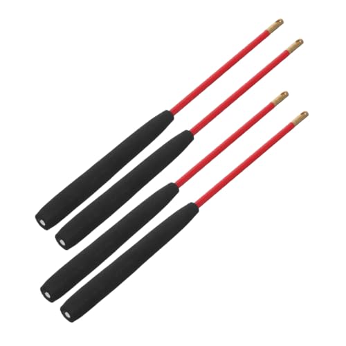 Beaupretty 2 Paare Diabolo Sticks mit Rutschfestem Griff und Solidem Fiberglasstab Lange Robuste Jonglierstäbe mit Praktischem Schnurloch für Outdoor Fitness und Professionelle Diabolo von Beaupretty