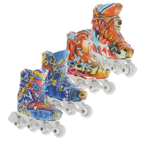 Beaupretty 2 Paare Finger Rollschuhe Set Lebensechte Finger Skate Modelle aus Robustem Schreibtischspielzeug für Stressabbau und Kreative Zufälligen Farben Beaupretty 2 Paare Finger Rollschuhe Set Lebensechte Finger Skate Modelle aus Robustem Schreibtischspielzeug für Stressabbau und Kreative Zufälligen Farben von Beaupretty