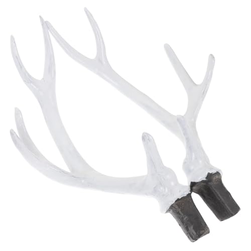 Beaupretty 2 Paare Künstliche Hirschgeweihe und DIY Haar-accessoires mit Alligator-clip für Weihnachts- Festival Party-kopfschmuck Bastelmaterial für Kreative Haarmode von Beaupretty
