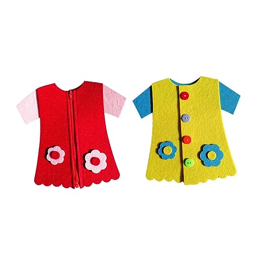 Beaupretty 2 STÜCK DIY Stoffspielzeug mit Knopf und Reißverschluss Design Frühes Lernspielzeug für Fördert die Feinmotorik für Kindergarten Hause Rot Gelb Beaupretty 2 STÜCK DIY Stoffspielzeug mit Knopf und Reißverschluss Design Frühes Lernspielzeug für Fördert die Feinmotorik für Kindergarten Hause Rot Gelb von Beaupretty
