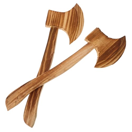 Beaupretty 2 STÜCK Holzäxte für Halloween Kostüme Langlebige Holzspielzeuge für Cosplay Requisiten Deko Sicher Splitter für Rollenspiele und Mottopartys Beaupretty 2 STÜCK Holzäxte für Halloween Kostüme Langlebige Holzspielzeuge für Cosplay Requisiten Deko Sicher Splitter für Rollenspiele und Mottopartys von Beaupretty
