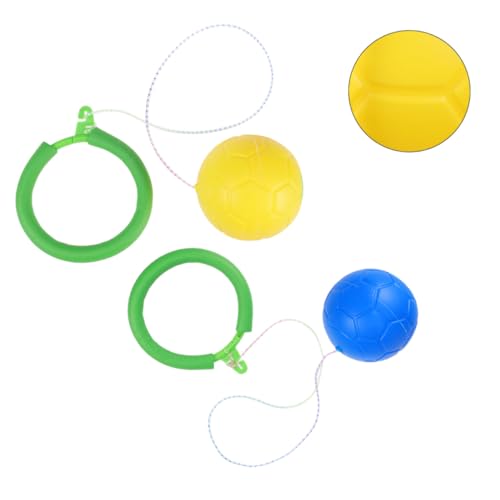 Beaupretty 2 STÜCK Hüpfball mit Sprungring für Buntes Outdoor Jumping Ring Fitnessspiel Geeignet für Mädchen und Jungen Fördert Bewegung und Koordination Zufällige Farbe Zufällige Farbe von Beaupretty