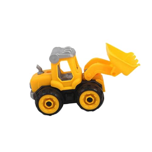 Beaupretty 2 STÜCK Teiliges Baufahrzeug Spielset aus Kunststoff DIY Zusammenbaubarer Bagger und Bulldozer Pädagogisch Fördernd Praktische Fähigkeiten und Intelligenz Sicher Poliert für von Beaupretty