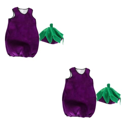 Beaupretty 2 Sätze Aubergine Cosplay Kostüm Lustiges Gemüse Outfit für Partys Halloween und Rollenspiele Vielseitig für Verschiedene Altersgruppen Pflegeleicht und Detailreich Gestaltet Beaupretty 2 Sätze Aubergine Cosplay Kostüm Lustiges Gemüse Outfit für Partys Halloween und Rollenspiele Vielseitig für Verschiedene Altersgruppen Pflegeleicht und Detailreich Gestaltet von Beaupretty
