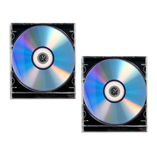 Beaupretty 2 Sätze Blank DVD R Discs mit Jewel Case Beschreibbare Medien Discs für Audio Musik und Videoaufnahmen Kompatibel mit Verschiedenen Aufnahmegeräten Hohe Datensicherheit und Stabile von Beaupretty