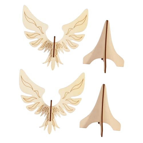 Beaupretty 2 Sätze DIY Holz Balancierende Vögel Wissenschaftliche Experimente mit Schwerkraft Mechanik und Kreativität für Bastelsets Beobachtungs und Analysefähigkeiten von Beaupretty