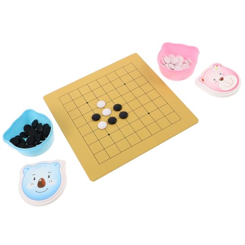 Beaupretty 2 Sätze Dual Sided Brett Lustiges Cartoon Bären Schachset Tragbares Weiqi Spiel für Fördert Kognitive Fähigkeiten Beaupretty 2 Sätze Dual Sided Brett Lustiges Cartoon Bären Schachset Tragbares Weiqi Spiel für Fördert Kognitive Fähigkeiten von Beaupretty