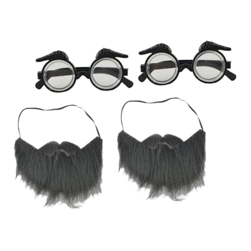 Beaupretty 2 Sätze Falsche Bartbrille für Kostüm und Party Lustige Accessoires für Halloween und Cosplay Sicheres Material Wiederverwendbar Für Männer und Frauen Beaupretty 2 Sätze Falsche Bartbrille für Kostüm und Party Lustige Accessoires für Halloween und Cosplay Sicheres Material Wiederverwendbar Für Männer und Frauen von Beaupretty
