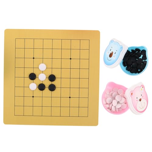 Beaupretty 2 Sätze Go Spielset mit Doppelseitigem Holzbrett für Anfänger und Fortgeschrittene Niedliche Bären Schachschale Tragbares Weiqi Lernspiel zur Kognitiven Beaupretty 2 Sätze Go Spielset mit Doppelseitigem Holzbrett für Anfänger und Fortgeschrittene Niedliche Bären Schachschale Tragbares Weiqi Lernspiel zur Kognitiven von Beaupretty