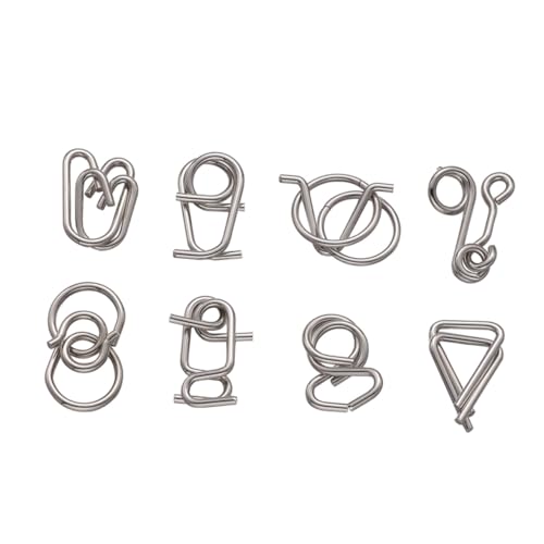 Beaupretty 2 Sätze Intelligente Metall denkspiele Kniffligen Ring Puzzles für Erwachsene Gehirntraining Herausforderndes Fördert Kreatives Denken und Vernunft Beaupretty 2 Sätze Intelligente Metall denkspiele Kniffligen Ring Puzzles für Erwachsene Gehirntraining Herausforderndes Fördert Kreatives Denken und Vernunft von Beaupretty