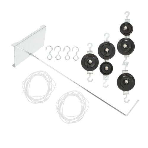 Beaupretty 2 Sätze Metall Pulley Block mit Halterung Einfache Handhabung von Einzel und Doppelrollen für Physik Experimente Mechanik Unterrichtsmaterial für Mittelstufe Wissenschaft Projekt Beaupretty 2 Sätze Metall Pulley Block mit Halterung Einfache Handhabung von Einzel und Doppelrollen für Physik Experimente Mechanik Unterrichtsmaterial für Mittelstufe Wissenschaft Projekt von Beaupretty