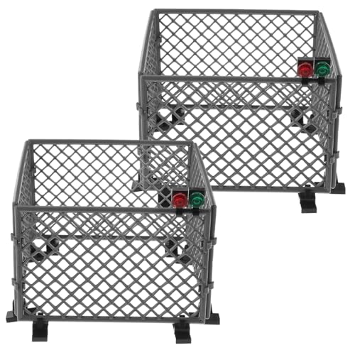 Beaupretty 2 Sätze Militärischer Zaun Bausatz Kunststoff Schutznetz Modell Sandkasten Zubehör Kreatives DIY Spiel für Jungen Kreative Miniatur Kampfszene von Beaupretty