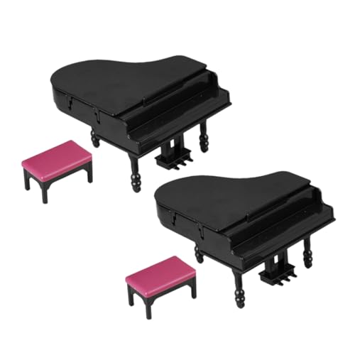Beaupretty 2 Sätze Miniatur Klavier Set Teilig mit Hocker Puppenhaus Deko Upright Piano Tiny Musical Instruments für DIY Szenen Partygeschenk Wohnkultur Beaupretty 2 Sätze Miniatur Klavier Set Teilig mit Hocker Puppenhaus Deko Upright Piano Tiny Musical Instruments für DIY Szenen Partygeschenk Wohnkultur von Beaupretty