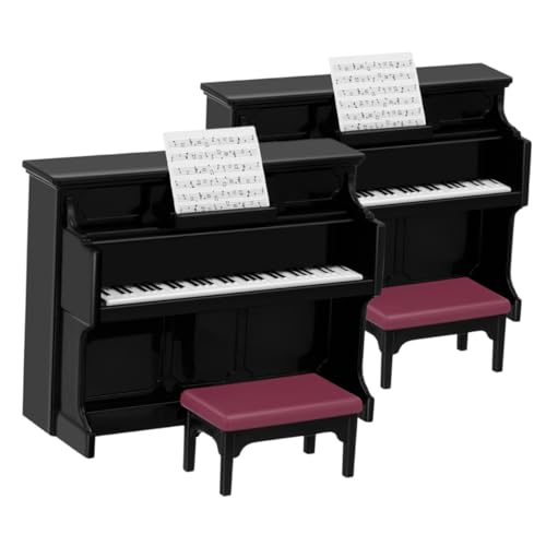 Beaupretty 2 Sätze Miniatur Puppenhaus Klavier Modell mit Hocker Teiliges Set Schwarzes Mini Klavier Instrument Dekoration für Puppenhauszimmer Szenenfotografie Requisite Kreatives Beaupretty 2 Sätze Miniatur Puppenhaus Klavier Modell mit Hocker Teiliges Set Schwarzes Mini Klavier Instrument Dekoration für Puppenhauszimmer Szenenfotografie Requisite Kreatives von Beaupretty