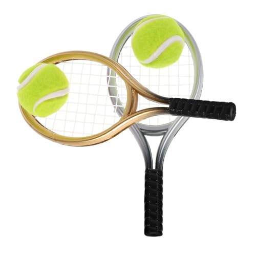 Beaupretty 2 Sätze Miniatur Tennisrackets und Bälle Set Teilig Silber Gold Realistisch Detailreich für Transportabel Dekorativ Puppenhaus Zubehör Sportspielzeug Beaupretty 2 Sätze Miniatur Tennisrackets und Bälle Set Teilig Silber Gold Realistisch Detailreich für Transportabel Dekorativ Puppenhaus Zubehör Sportspielzeug von Beaupretty
