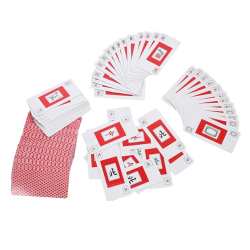 Beaupretty 2 Sätze Portable Chinese Mahjong Card Game Handheld Playing Cards with Dice for Travel and Outdoor Fun Beaupretty 2 Sätze Portable Chinese Mahjong Card Game Handheld Playing Cards with Dice for Travel and Outdoor Fun von Beaupretty