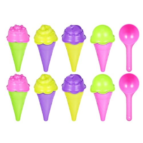 Beaupretty 2 Sätze Sandspielzeug mit Realistischen Eiscreme Molden Kreative Strandspielzeuge für Sommeraktivitäten für Drinnen und Draußen Fördert Fantasievolles und Einfache von Beaupretty