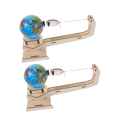 Beaupretty 2 Sätze Stem Wissenschafts Bausatz Holz Erde Mond Modelle Gravity Puzzle Lernspielzeug Hand Auge Koordination Kreativität und Physikverständnis von Beaupretty