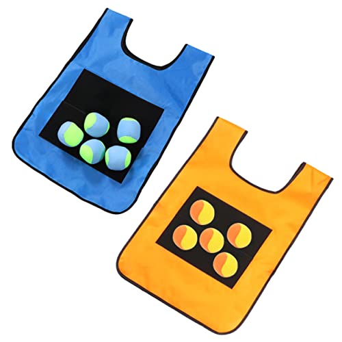 Beaupretty 2 Sätze Sticky Ball Weste für Bällen Outdoor für Interaktive Familienaktivitäten Fördert Fitness und Kommunikationsfähigkeiten für Partys und Freizeitspiele Zufällige Farbe von Beaupretty