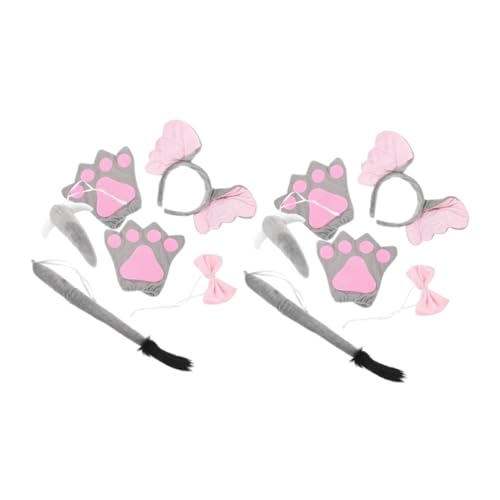 Beaupretty 2 Sätze Teiliges Kinderkostüm Elefantenohren Stirnband mit Weiches Verstellbares Party Accessoire für Rollenspiele Halloween Karneval und Kostümfeste von Beaupretty