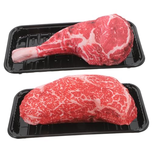 Beaupretty 2 Sätze Teiliges Realistische Künstliche Rindersteaks Deko Fleischattrappe Robust Authentisch für Tischdekoration und Fotografie Beaupretty 2 Sätze Teiliges Realistische Künstliche Rindersteaks Deko Fleischattrappe Robust Authentisch für Tischdekoration und Fotografie von Beaupretty