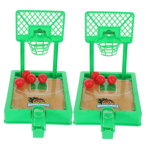 Beaupretty 2 Sätze Tisch Basketball Desktop Basketballspiel mit Bällen Langlebiges Basketballkorb Fingerspielzeug für Eltern Junge Mädchen Interaktion Zufällige Farbe Zufällige Farbe von Beaupretty