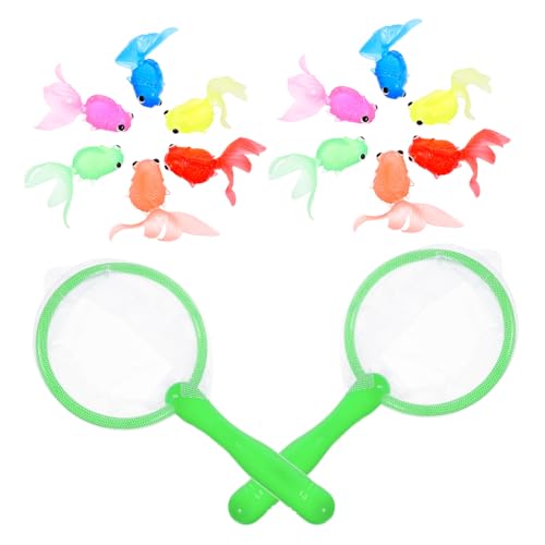 Beaupretty 2 Sätze Wasserspielzeug Goldfisch Modell aus Weichem TPR mit Fischernetzen Buntes Bade und Angelspielzeug für Mädchen und Jungen zur Farb und Motorikförderung Beaupretty 2 Sätze Wasserspielzeug Goldfisch Modell aus Weichem TPR mit Fischernetzen Buntes Bade und Angelspielzeug für Mädchen und Jungen zur Farb und Motorikförderung von Beaupretty