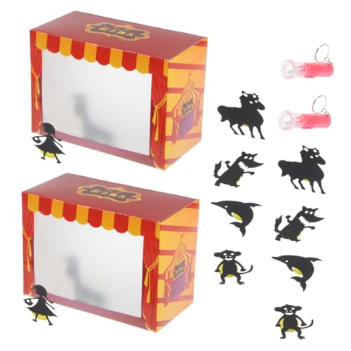 Beaupretty 2 Satz DIY Schattenpuppen Bastelset für Interaktives Puppentheater Teiliges Set für Kreatives Geschichtenerzählen und Spiele Fördert Fantasie und Lernen von Beaupretty