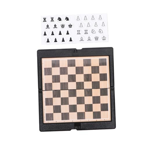Beaupretty 2 Satz Faltbares Magnet Schachspiel Set Tragbar Reise Schachbrett für Party Familie Bildungsspiele Outdoor Nutzung Kompaktes Klappdesign für Freunde und Freizeit von Beaupretty