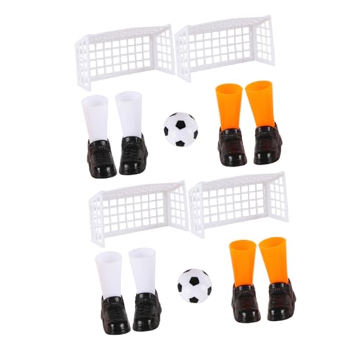 Beaupretty 2 Satz Mini Fingerfußballspiel Set Tischfußball für Ball und Schuhen Interaktives Tragbares Tischspielzeug für Fußballspaß Unterwegs Hause von Beaupretty