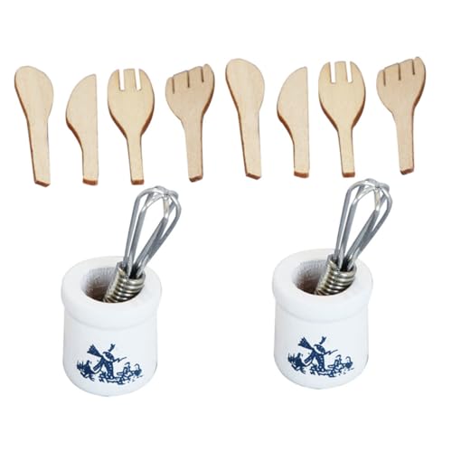 Beaupretty 2 Sets Kochgeschirr Partyzubehör Küchengeschirr Miniatur Küchenutensilien Szenenanzeige Realistische Fotografie Mit Utensilienzubehör Spielwerkzeuge Dekoration – von Beaupretty