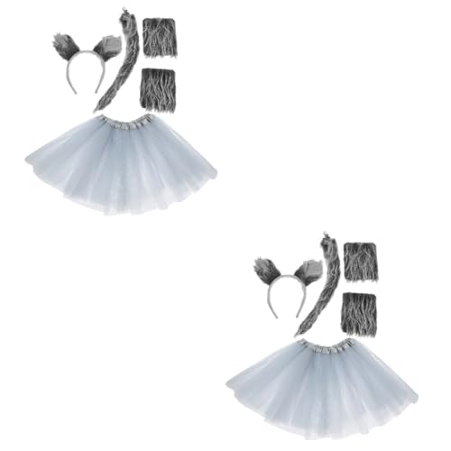 Beaupretty 2 Sets Tierkostüm Requisiten Wolfskostüm Wolfs Stirnband Geweih Tutu Wolfshandschuhe Graue Ohren Tierschwanz Party Stirnband Cosplay Wolfs Requisiten Party Kostüm Beaupretty 2 Sets Tierkostüm Requisiten Wolfskostüm Wolfs Stirnband Geweih Tutu Wolfshandschuhe Graue Ohren Tierschwanz Party Stirnband Cosplay Wolfs Requisiten Party Kostüm von Beaupretty