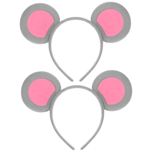 Beaupretty 2 Stck Kawaii Mausohren Haarband Tier Kostüm Accessoire für Mädchen für Cosplay Partys und Festivals Leicht und Bequem zu Tragen von Beaupretty