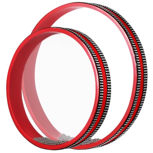 Beaupretty 2 Stck Teiliges Wellenschalenspielzeug für Metall Musikinstrument mit Metallperlen und Trommeln Robustes Tamburin für Musikalische Früherziehung von Beaupretty