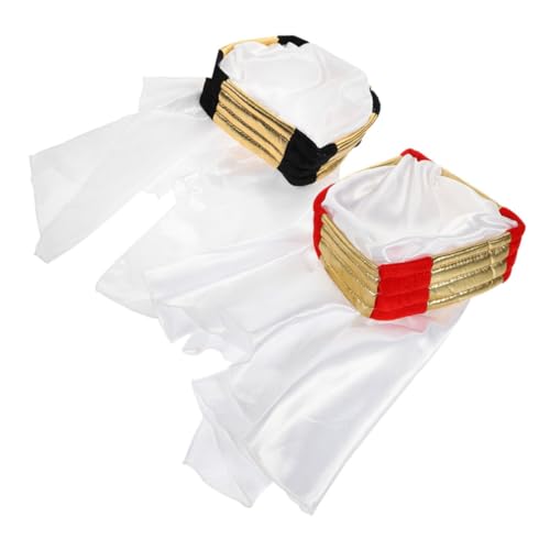 Beaupretty 2 Stück Arabischer Turban Hut für Männer Kostümhut für Karneval Halloween Themenpartys Vielseitige Kopfbedeckung für Cosplay Festlichkeiten Schwarz Rot Beaupretty 2 Stück Arabischer Turban Hut für Männer Kostümhut für Karneval Halloween Themenpartys Vielseitige Kopfbedeckung für Cosplay Festlichkeiten Schwarz Rot von Beaupretty