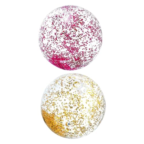 Beaupretty 2 Stück Aufblasbare Strandbälle für Glitzernde Partyspielzeuge mit Luftpumpe für Sommeraktivitäten und Strandspaß Zufällige Farbe Zufällige Farbe Beaupretty 2 Stück Aufblasbare Strandbälle für Glitzernde Partyspielzeuge mit Luftpumpe für Sommeraktivitäten und Strandspaß Zufällige Farbe Zufällige Farbe von Beaupretty