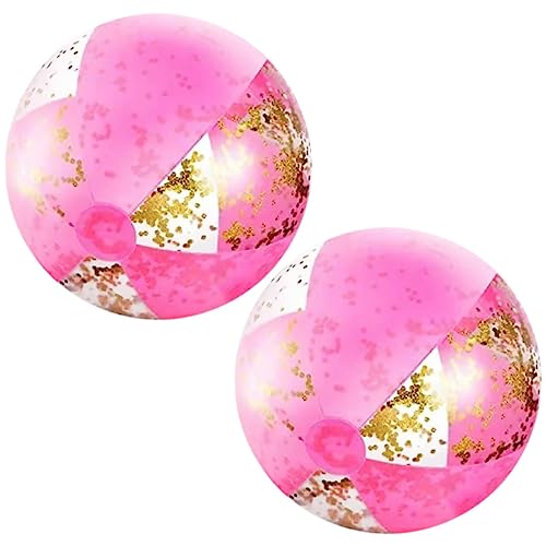 Beaupretty 2 Stück Aufblasbare Strandbälle mit Glitzer für Große Schwimmende Spielzeuge für Garten und Strandaktivitäten Leicht und Sicher der Anwendung Beaupretty 2 Stück Aufblasbare Strandbälle mit Glitzer für Große Schwimmende Spielzeuge für Garten und Strandaktivitäten Leicht und Sicher der Anwendung von Beaupretty