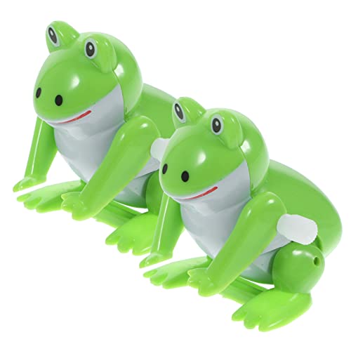 Beaupretty 2 Stück Aufziehspielzeug Frosch Buntes Sprungspielzeug für Geburtstagsfeiern Dekoration und Spielzimmer Lustige Partyunterhaltung von Beaupretty
